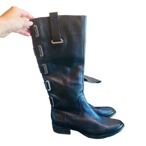 Arturo Chiang Buckle Riding Boots Size 6